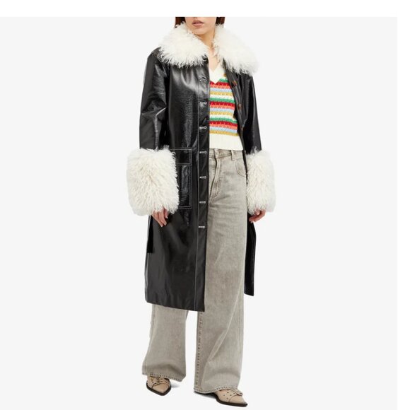 Kitri Winona Multi-Striped Crochet Knit Vest, Large - Picture 4 of 4